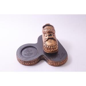 Vintage, Buntees, Baby Shoe, Bronzed, Coin Bank, Keys Holder, ~ 250622-WH 348